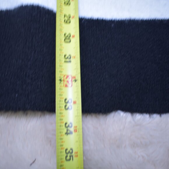 Decker Oversized Sweater Jacket Size S/M Camel Brown Navy Blue Open Front Comfy - Picture 13 of 13